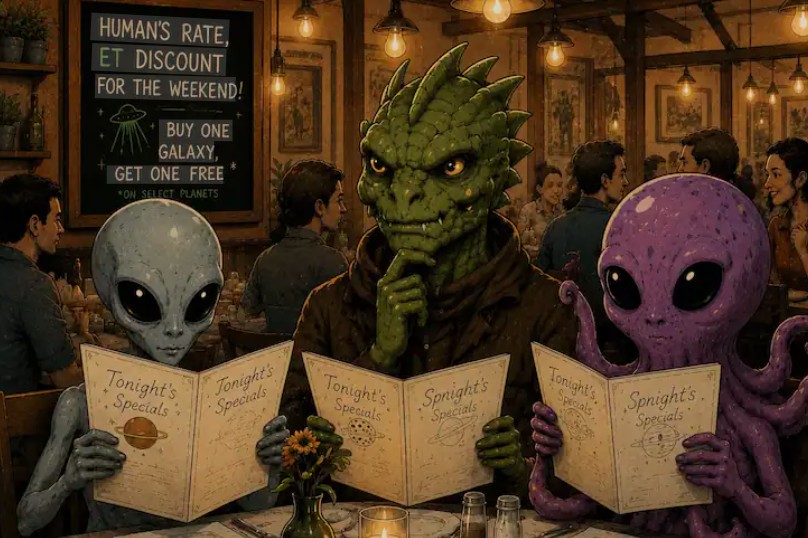If Aliens Landed on Earth Tomorrow, What Would They&nbsp;Eat?